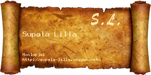 Supala Lilla névjegykártya